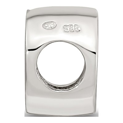 Sterling Silver Script Letter D Bead – view 4