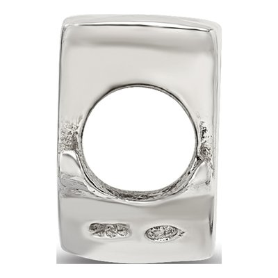 Sterling Silver Script Letter J Bead – view 4