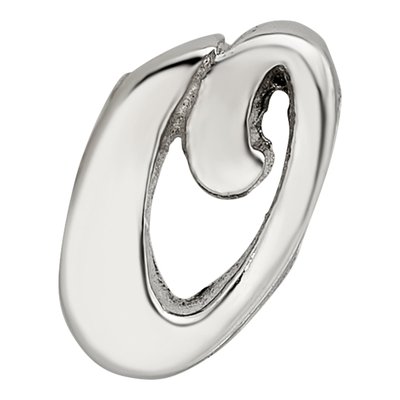 Sterling Silver Letter O Bead – view 5