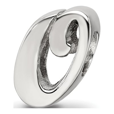 Sterling Silver Letter O Bead