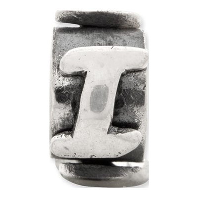 Sterling Silver Letter I Bead – view 5