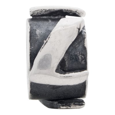 Sterling Silver Letter L Bead