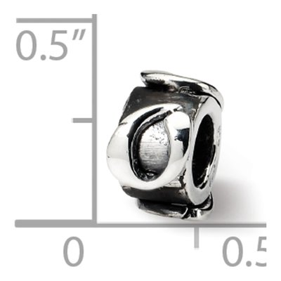Sterling Silver Letter Q Bead – view 6