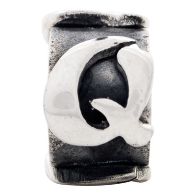 Sterling Silver Letter Q Bead