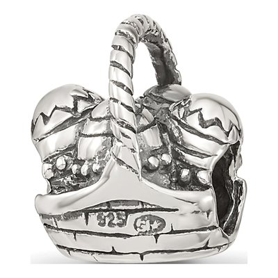 Sterling Silver Easter Basket Bead – view 7