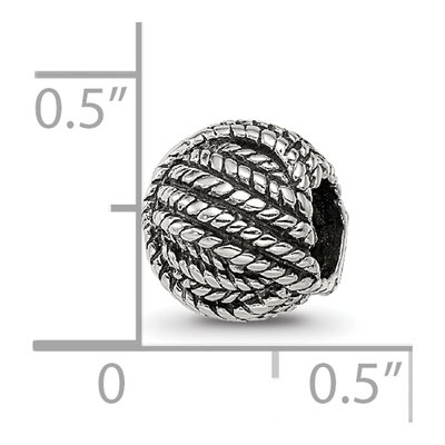Sterling Silver Ball of Yarn Bead – view 6