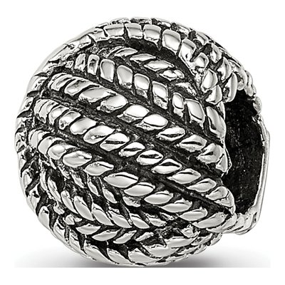Sterling Silver Ball of Yarn Bead