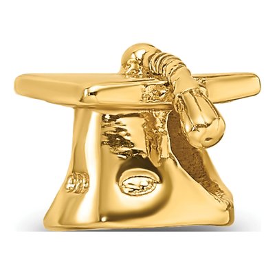 Gold-Plated Sterling Silver Graduation Cap Bead – view 7