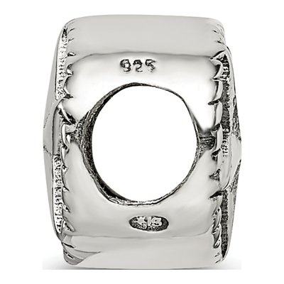 Sterling Silver Antiqued Star Bead – view 4