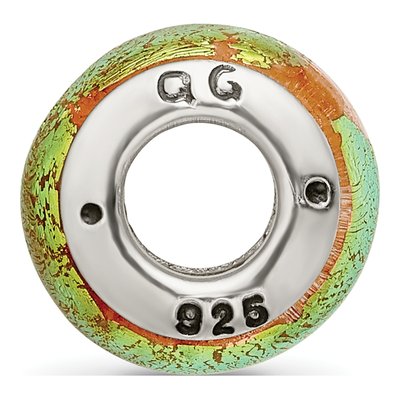 Sterling Silver Dichroic Glass Bead – view 4