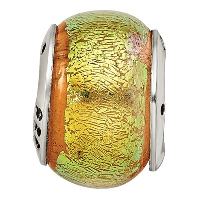 Sterling Silver Dichroic Glass Bead – view 5