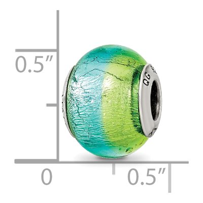 Sterling Silver Murano Glass Bead – view 7