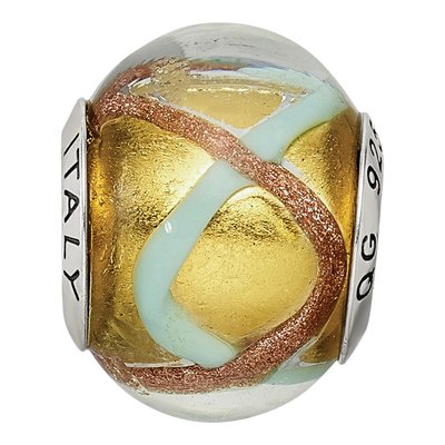 Sterling Silver Murano Glass Bead – view 6