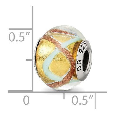Sterling Silver Murano Glass Bead – view 7