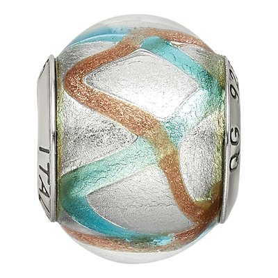 Sterling Silver Murano Glass Bead – view 5
