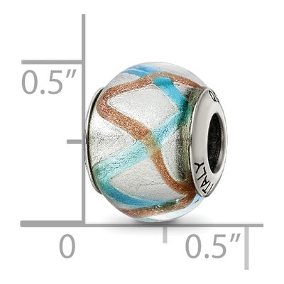 Sterling Silver Murano Glass Bead – view 7