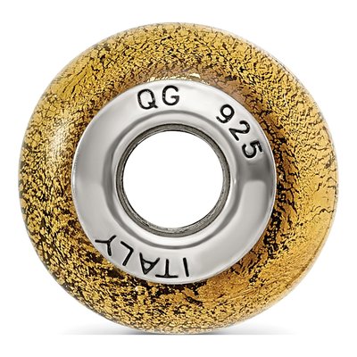 Sterling Silver Champagne Murano Glass Bead – view 4