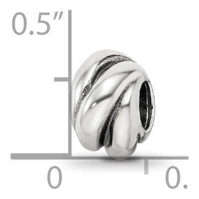 Sterling Silver Wrap Bali Bead – view 6
