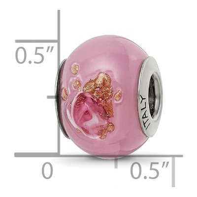 Sterling Silver Murano Glass Bead – view 7