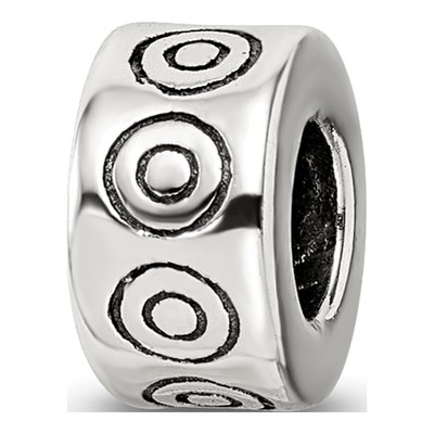 Sterling Silver Bali Circles Bead