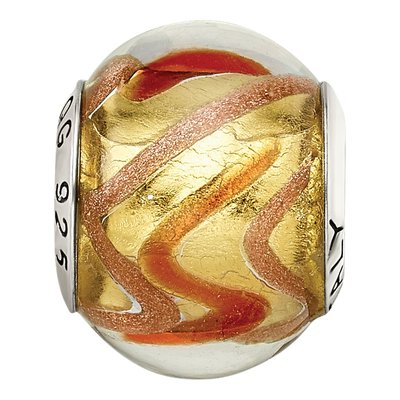 Sterling Silver Murano Glass Bead – view 6
