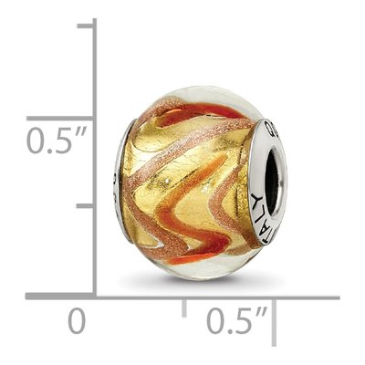 Sterling Silver Murano Glass Bead – view 7