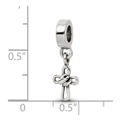 Sterling Silver Cross Dangle Bead – view 5