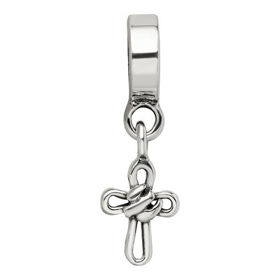 Sterling Silver Cross Dangle Bead – view 6