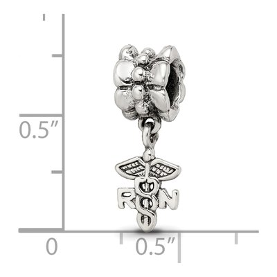 Sterling Silver Nurse Symbol Dangle Bead – view 5