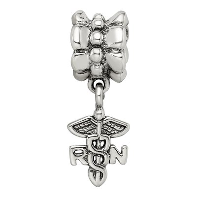 Sterling Silver Nurse Symbol Dangle Bead – view 6