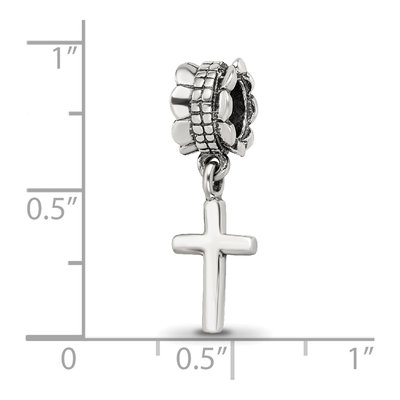 Sterling Silver Cross Dangle Bead – view 5