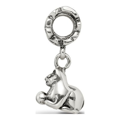 Sterling Silver Kitten Dangle Bead – view 4