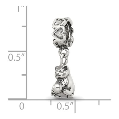 Sterling Silver Kitten Dangle Bead – view 5