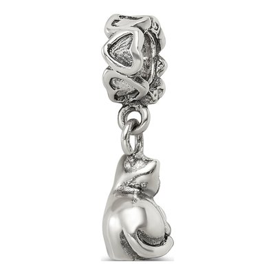 Sterling Silver Kitten Dangle Bead – view 7