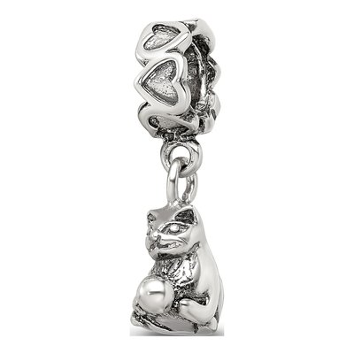 Sterling Silver Kitten Dangle Bead
