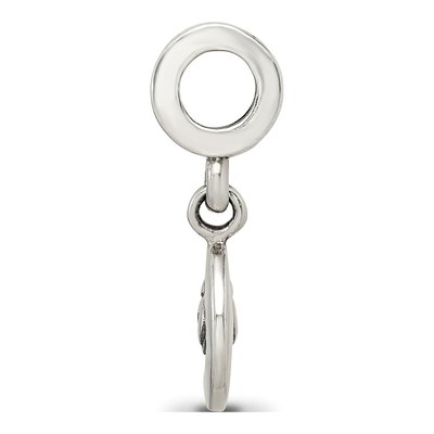 Sterling Silver Crescent Moon Dangle Bead – view 4