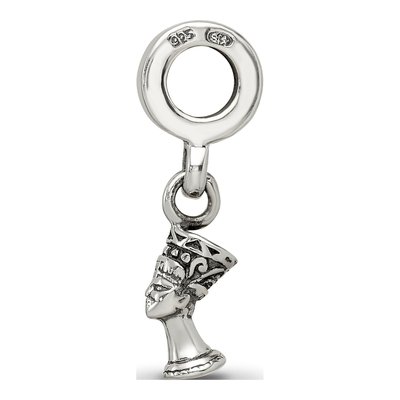 Sterling Silver Nefertiti Dangle Bead – view 4