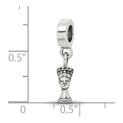 Sterling Silver Nefertiti Dangle Bead – view 5