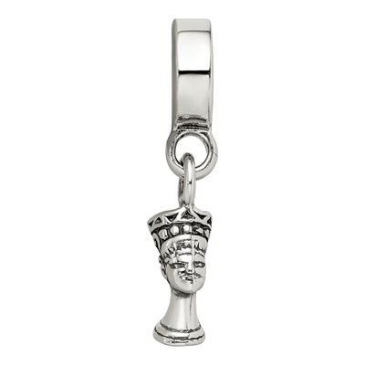Sterling Silver Nefertiti Dangle Bead – view 6
