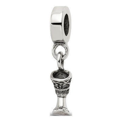 Sterling Silver Nefertiti Dangle Bead – view 7
