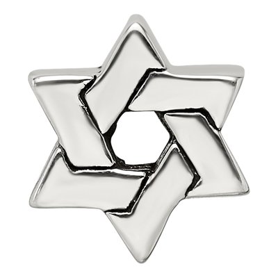 Sterling Silver Star of David Bead – view 5