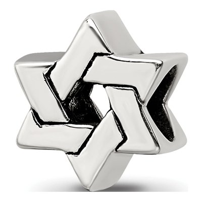 Sterling Silver Star of David Bead