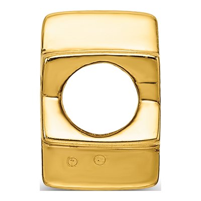 Gold-Plated Sterling Silver Star of David Bead – view 4