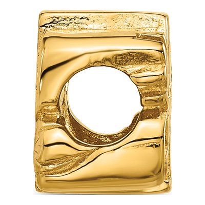 Gold-Plated Sterling Silver Mom Number 1 Bead – view 3