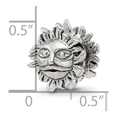 Sterling Silver Sun Bead – view 6