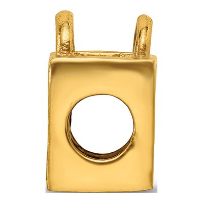 Gold-Plated Sterling Silver Born to Shop Bead – view 4