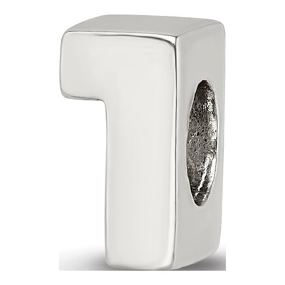 Sterling Silver Number 1 Bead