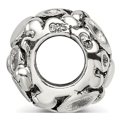 Sterling Silver Bali Dots Bead – view 4