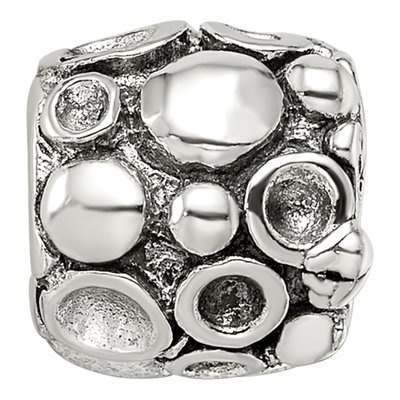 Sterling Silver Bali Dots Bead – view 5
