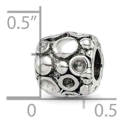 Sterling Silver Bali Dots Bead – view 6